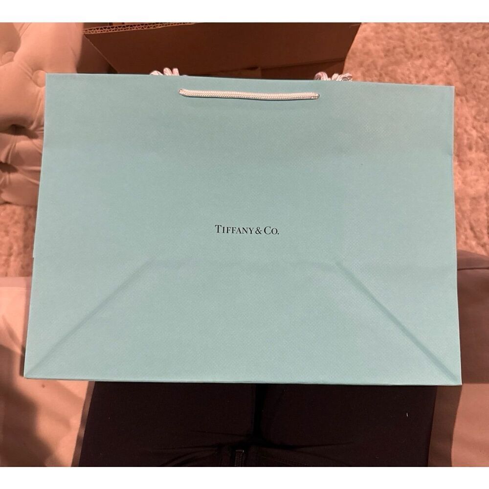Lot of 4 Tiffany & Co Shopping Bags Empty